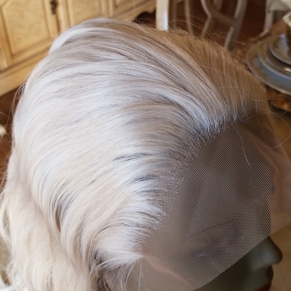 Wavy Pale Blonde Beauty Lace Front Wig